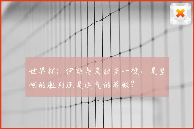 世界杯：伊朗与乌拉圭一役，是坚韧的胜利还是运气的眷顾？