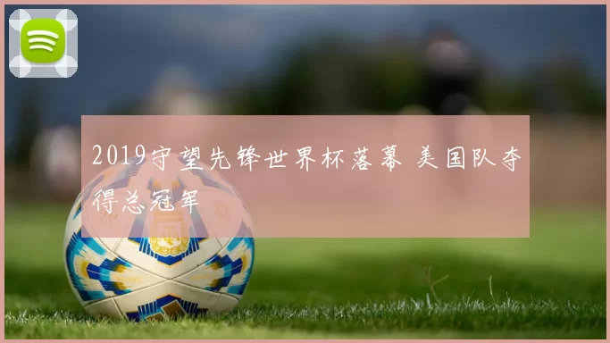 2019守望先锋世界杯落幕 美国队夺得总冠军